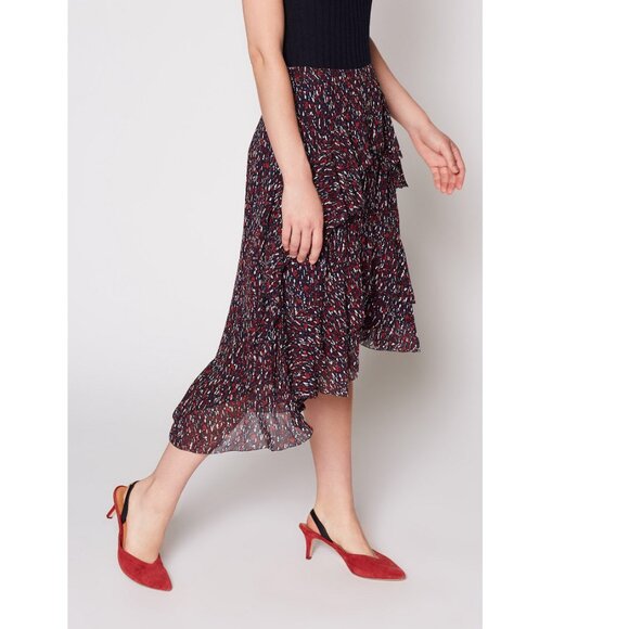 NWT Joie 100% Silk Ruffled Skirt | Flowy for Parties & Events - Picture 5 of 13